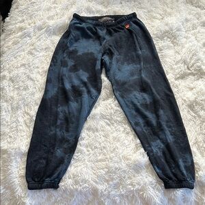 Aviator Nation Blue Tie-Dye Joggers
